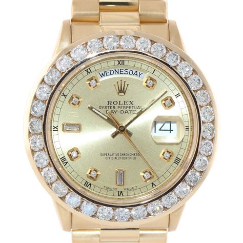 presidential rolex with diamonds price|Rolex presidential with diamond bezel.